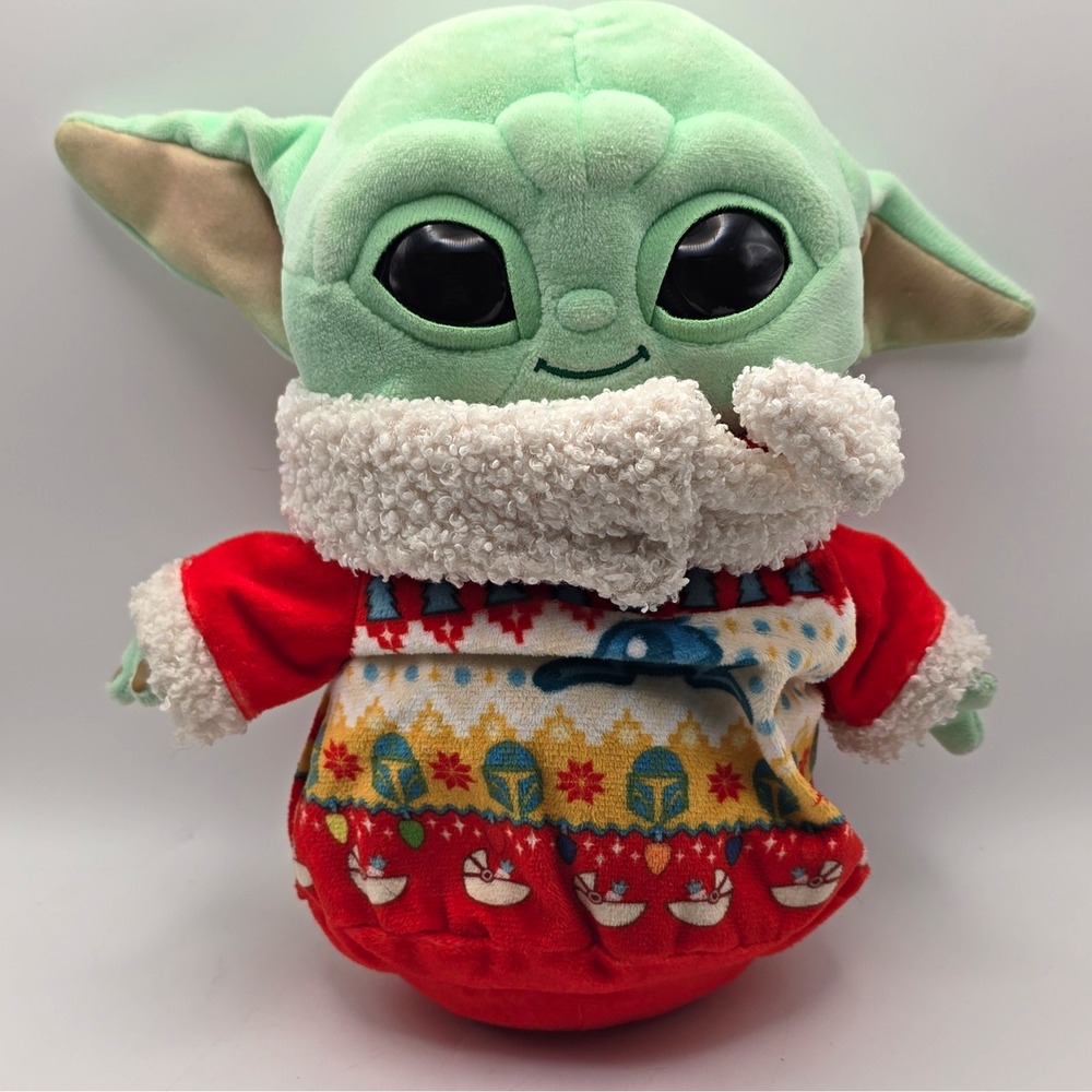 Mattel Star Wars Grogu The Child Plush 2021 Christmas Outfit, Washable GYX26
